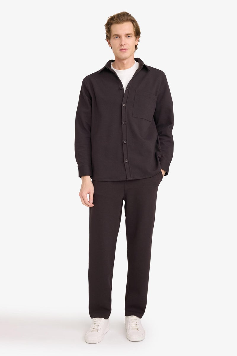 DeFacto Brown Man Relax Fit Elastic Waist Sports Pants Casual - Image 1